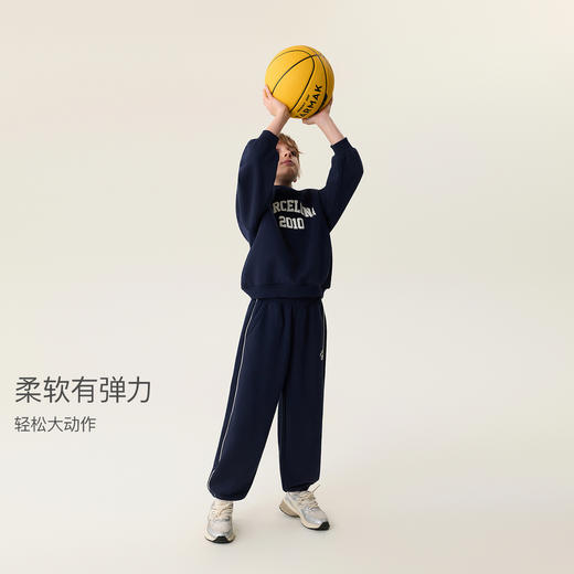 马克珍妮美式休闲男童运动卫衣套装2026年春装新款560065 商品图3