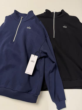 韩国代购正品 ALO男女加绒半拉链，支持鉴定，原价1560，纯纯韩国🇰🇷拉回来的，国内还真不好买，oversize版型，偏大一码！
尺码：xs-l
