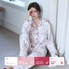 新款全棉加厚包边四层纱布女士睡衣纯棉秋冬季保暖长袖家居服套装 商品缩略图2