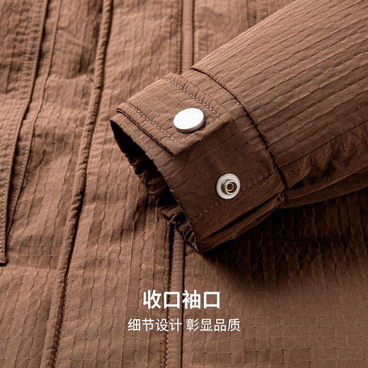 【鸭绒】圣得西冬季青年男款羽绒服立领休闲风保暖锁温中长款外套 商品图8