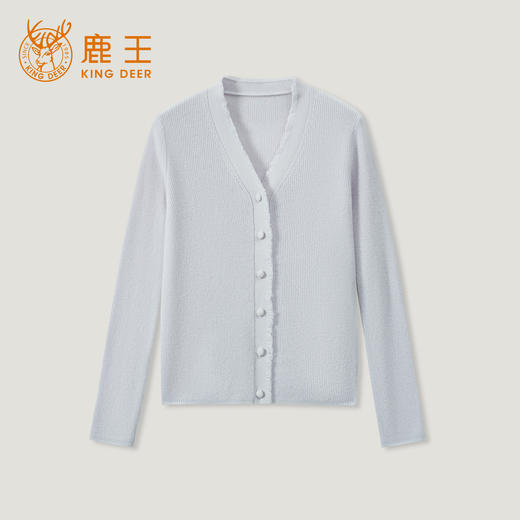 King Deer/鹿王秋冬新款女式v领慵懒休闲羊绒衫L805567【HZ】 商品图3