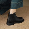 【预售5天】头层牛皮真皮短靴中跟粗全皮女靴SSH&S5917 商品缩略图3