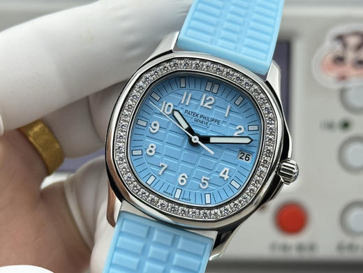 PPF factory工厂百达翡丽AQUANAUT系列机械女手雷，35.6mm毫米的表径，进口全钢（金色为电镀18k加厚的真金）采用原装进口9015机芯开发和改装的324定制版满血版一体机芯❕❕❕ 商品图4