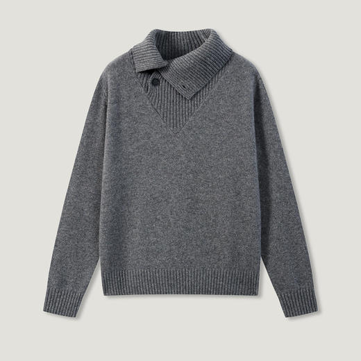 KINGDEER/KD“绒羽无重”保暖休闲秋冬厚款宽松羊绒衫L805608经典基本款/气质款鹿王 商品图8