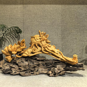 一路连科 ° 黄杨木摆件大号