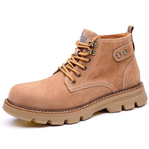 2025冬季马丁靴男真皮英伦圆头皮靴韩版工装靴户外休闲雪地靴子男 商品图4