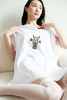 烫金字母tee，印花设计t恤。徽标字母图案圆领正肩半袖儿E011766 商品缩略图0