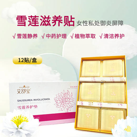 雪莲贴卫生护垫 草本萃取薄款护理清新绵柔  12片/贴 商品图5