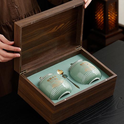 云意【绿.小双瓷毛尖+茶勺】45元1套.整箱12套 商品图2