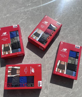 全新正品New balance 男士运动户外弹力速干短裤平角裤一盒5条装

尺码S-XL