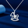 【萌趣载财❗️福运随行】2026新款本命年生肖小马项链轻奢高级感首饰小众莫桑石礼物时尚女。jc 商品缩略图0