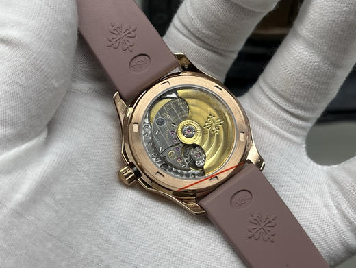 PPF factory工厂百达翡丽AQUANAUT系列机械女手雷，35.6mm毫米的表径，进口全钢（金色为电镀18k加厚的真金）采用原装进口9015机芯开发和改装的324定制版满血版一体机芯❕❕❕ 商品图14