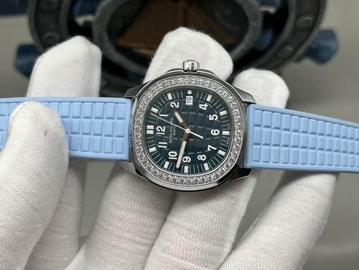 PPF factory工厂百达翡丽AQUANAUT系列机械女手雷，35.6mm毫米的表径，进口全钢（金色为电镀18k加厚的真金）采用原装进口9015机芯开发和改装的324定制版满血版一体机芯❕❕❕ 商品图12