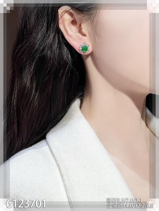 6123701，蛋面耳钉。具体价格微信咨询 商品图4