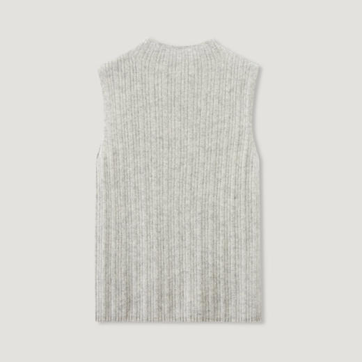 【咕咕同款】KINGDEER/KD秋冬新款女式休闲针织百搭无袖背心羊绒衫 约70g L805727经典基本款/气质款100%山羊绒鹿王 商品图6