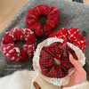 【实用时尚百搭充❗️满节日氛围感】新年春节红色大肠发圈秋冬节日氛围感毛绒丸子发饰皮筋女扎头发绳发饰。jc 商品缩略图2