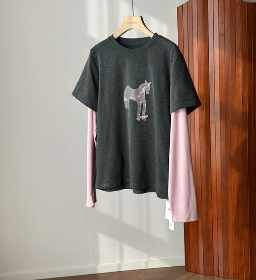 马年假两件长袖T恤打底衫1.16 商品图8