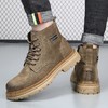 男鞋马丁靴真皮冬季英伦风工装靴男款厚底加绒保暖靴子男士潮款 商品缩略图1