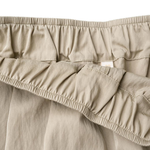 ROMI STUDIO气质休闲时尚显瘦直筒收腰杏色休闲裤421K8034 商品图3