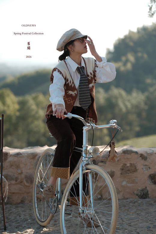 新春限定「大地上的小马」手工钩针小毛球｜部落图腾提花编织羊毛马甲｜手作温暖 商品图5