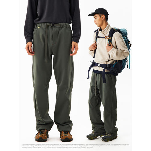 CryingCenter中性索罗娜户外薄暖绒保暖直筒工装徒步登山休闲长裤 商品图3