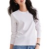 「自j」全新升级【铂金会员119/天猫159/差价40】(02017)洛诗琳气质通勤长袖T恤2026春季新款百搭正肩打底上衣女 商品缩略图4
