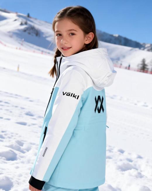 33000ft童装滑雪服女款冬季户外防风保暖抗寒加厚拼色外套 商品图0