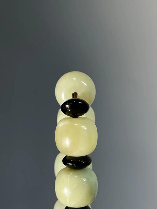 和田且末蓝白玉鼓珠手链，顺丰包邮 商品图11