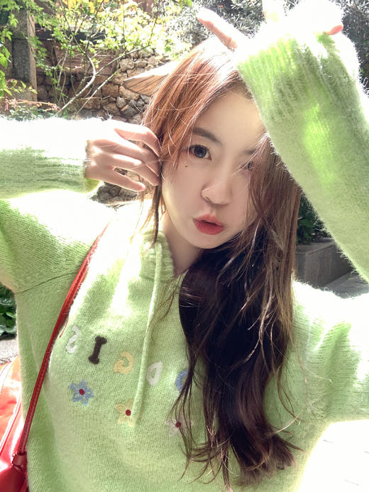 <曾小咸推荐>现货秒杀 ！微信超特价！字母连帽针织毛衣 日常199.99 立减110 秒杀89.99！！ 商品图8