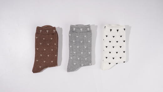 【满3双/34.9元】【秀黛】女士羊毛休闲中筒袜女士袜子【1双】S6220605T【门店同款】 商品图0