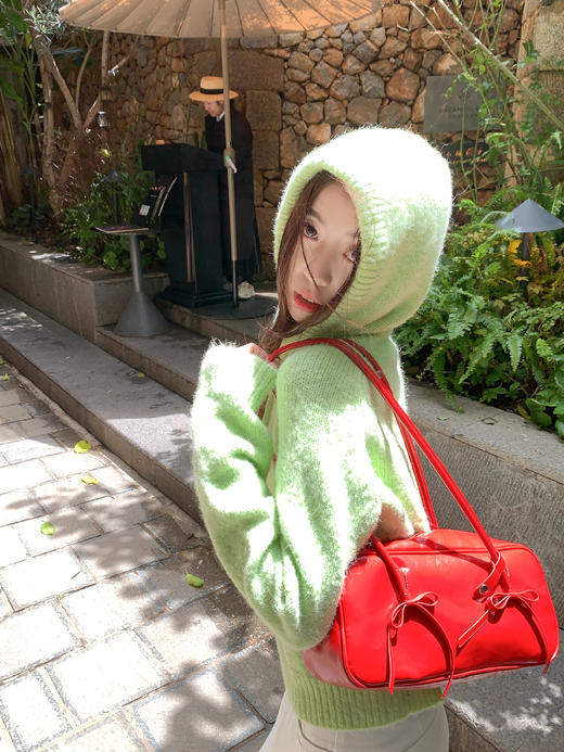 <曾小咸推荐>现货秒杀 ！微信超特价！字母连帽针织毛衣 日常199.99 立减110 秒杀89.99！！ 商品图11