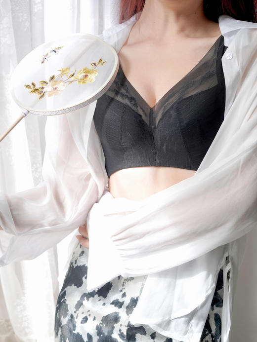 【满3件/59元】【C杯单件】【秀黛】云雾山水软钢圈薄杯文胸H5119089C【门店同款】【如遇缺货自动退款，介意勿拍】 商品图0