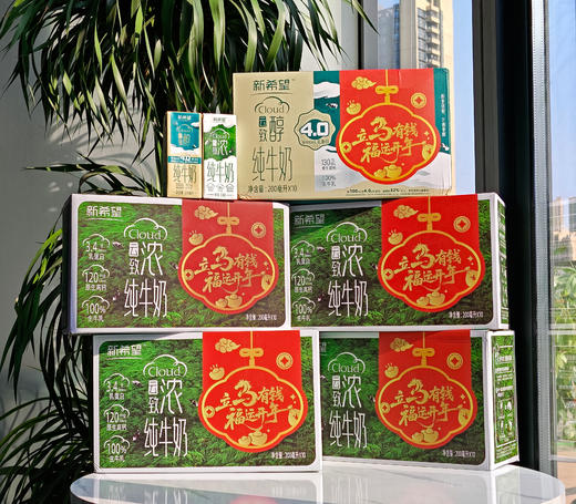 <有书甄选>新春限定新希望双峰云致浓&致醇纯牛奶5箱装 商品图0