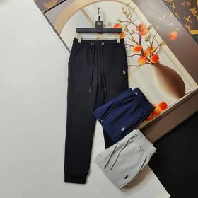 典款小马标刺绣加绒运动卫裤休闲裤