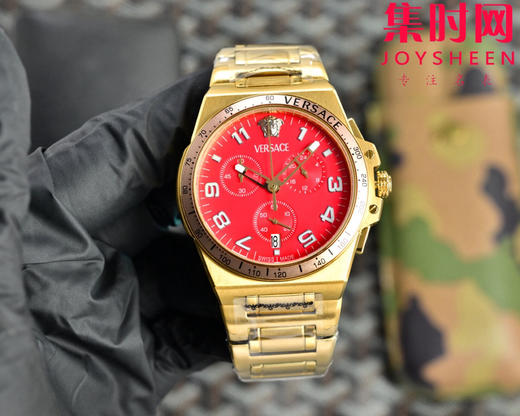 范思哲新款六针计时 多功能男士腕表 采用进口VK计时石英机芯 商品图0