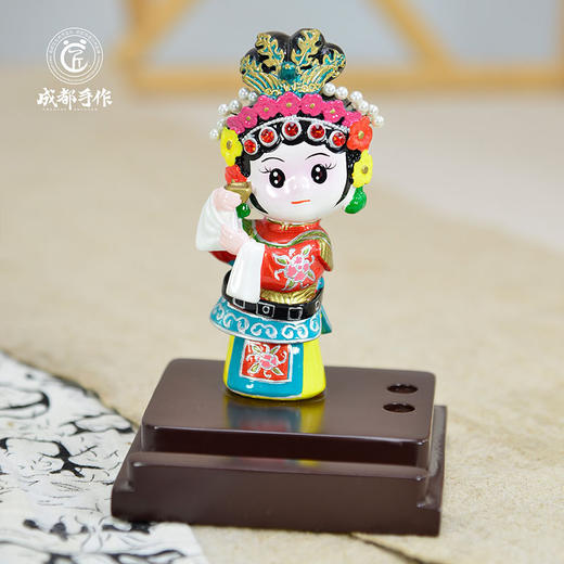 #非遗礼遇季#【成都手作非遗泥塑】手机支架 非遗文创 Q版摆件 特色商务纪念礼品 清仓活动售完即止 商品图8