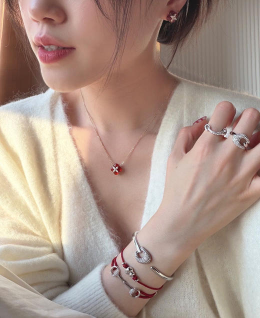 品牌原单柿柿如意项链&耳钉 商品图10