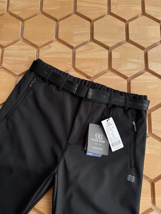 可隆休长裤男款户外防腰带直筒长裤 运动裤子软壳加绒裤！ 商品图7