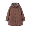 丁摩 菱格加厚棉服女中长款新款时尚宽松夹棉保暖棉袄外套5ZF-2819 商品缩略图4