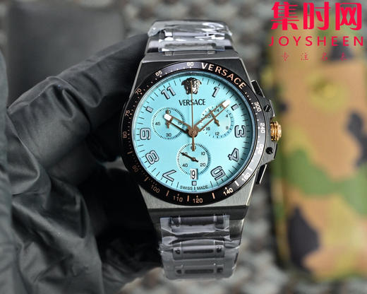 范思哲新款六针计时 多功能男士腕表 采用进口VK计时石英机芯 商品图6