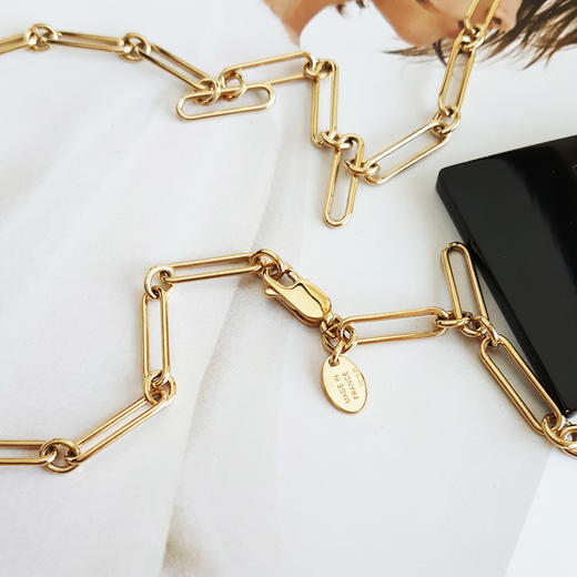 【95新】Hermes爱马仕H057030FD00黑色水牛角Amulette kelly长项链毛衣链 链长约85cm，吊坠约高35.4*宽35.8mm女士311225AK72 商品图6