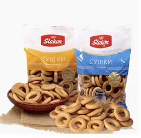 俄罗斯 斯拉贡牌咸味面包圈-300g
