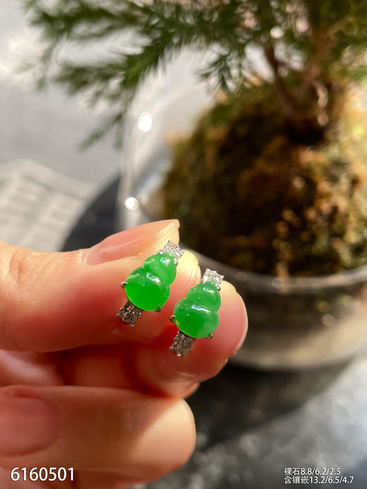 6160501，葫芦耳钉。具体价格微信咨询 商品图3