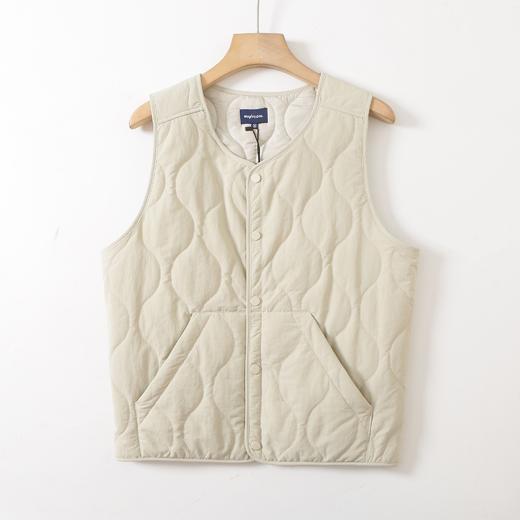 日单外贸 HEAT葫芦型绗缝夹棉防风防水 秋冬男女轻盈薄棉马甲背心 商品图3