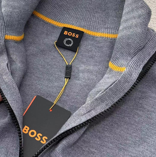 立领拉链针织衫。黑色 灰色 蓝色。自己备注号码颜色 商品图2