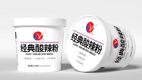 盐百经典酸辣粉三连桶