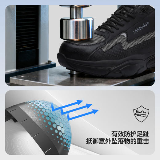 蓝鸥盾新款劳保鞋防滑防刺穿防砸防滑SRC实心大底四季款 商品图7