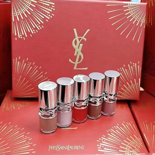 【领券到手价188元'送礼盒礼袋】圣罗兰YSL 啵啵唇冻水光唇蜜唇釉小样五件套新春版套盒3ml*5支#02#03#04#05#07 香港直邮 全球购 商品图3