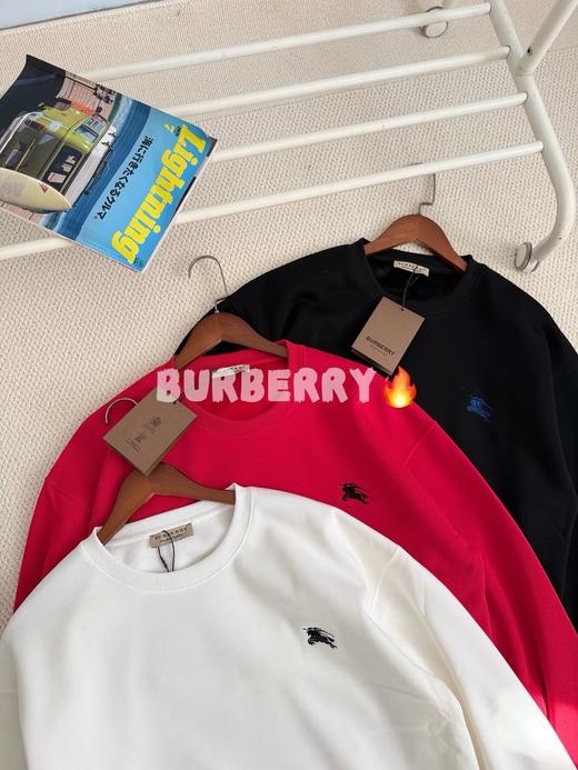 Burb战马经典款圆领加绒套头卫衣 商品图1