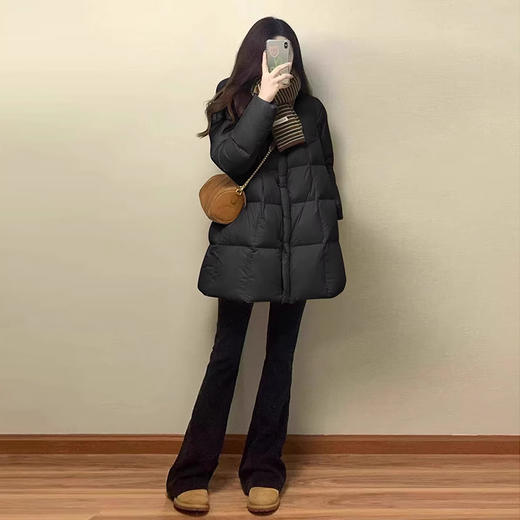 裁缝学苑AQ579中长款连帽羽绒服纸样女装冬季新款韩系加厚面包服样板 商品图4